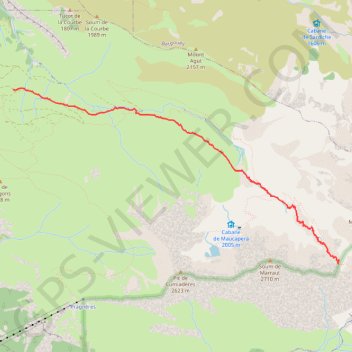 Itinéraire Col de Pierrefitte (au-dessus de Luz-Saint-Sauveur), distance, dénivelé, altitude, carte, profil, trace GPS