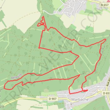 Itinéraire Marbache, distance, dénivelé, altitude, carte, profil, trace GPS