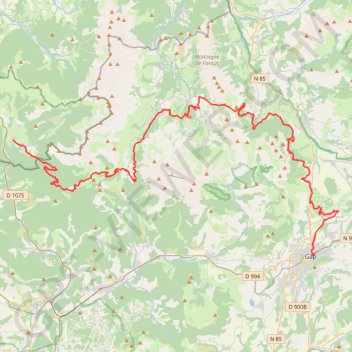 Itinéraire Les Chemins du Soleil, distance, dénivelé, altitude, carte, profil, trace GPS