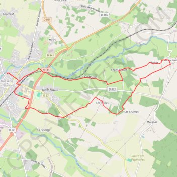 Itinéraire 16-303, distance, dénivelé, altitude, carte, profil, trace GPS