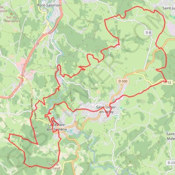 Itinéraire Le Velay des 3 Rivières - La Vallée de la Semène - La-Séauve-sur-Semène, distance, dénivelé, altitude, carte, profil, trace GPS