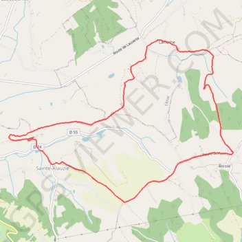Itinéraire Le moulin de Boisse, distance, dénivelé, altitude, carte, profil, trace GPS