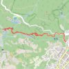 Itinéraire Cilaos - Cascade Bras Rouge, distance, dénivelé, altitude, carte, profil, trace GPS