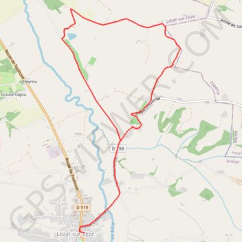Itinéraire Circuit des Moines - Lézat-sur-Lèze, distance, dénivelé, altitude, carte, profil, trace GPS