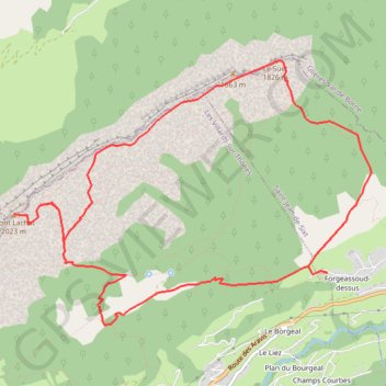 Itinéraire Le Mont Lachat via Le Suet, distance, dénivelé, altitude, carte, profil, trace GPS