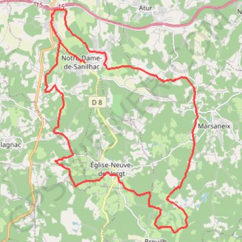 Itinéraire balade marsaneix 2023, distance, dénivelé, altitude, carte, profil, trace GPS