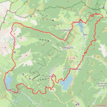 Itinéraire GRP® Tour du Capcir_echappeesmontagnardes, distance, dénivelé, altitude, carte, profil, trace GPS