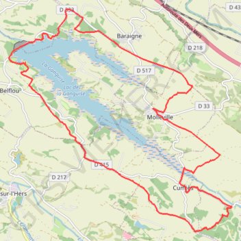 Itinéraire Circuit Les bouts du Lac de Ganguise, distance, dénivelé, altitude, carte, profil, trace GPS