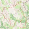 Itinéraire GR57, distance, dénivelé, altitude, carte, profil, trace GPS