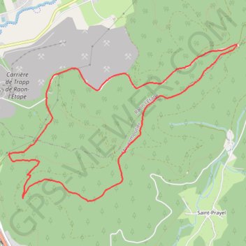 Itinéraire Chavré Croix Collé Abri R Saint Blaise, distance, dénivelé, altitude, carte, profil, trace GPS