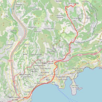 Itinéraire Berre - garenice, distance, dénivelé, altitude, carte, profil, trace GPS
