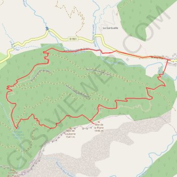Itinéraire [Itinéraire] Tête de la Plane, distance, dénivelé, altitude, carte, profil, trace GPS