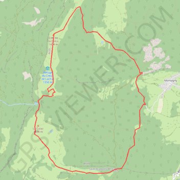 Itinéraire 12-5 col de la cochette, distance, dénivelé, altitude, carte, profil, trace GPS