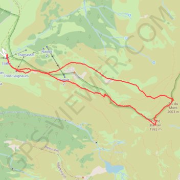 Itinéraire Le Pic du Mont - Hautacam, distance, dénivelé, altitude, carte, profil, trace GPS
