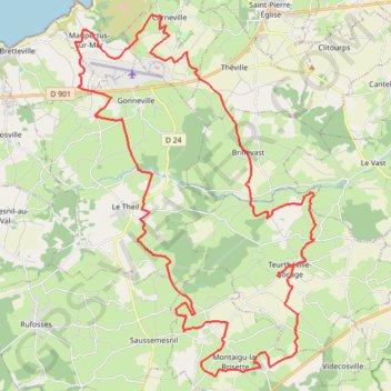 Itinéraire VTT 50 km, distance, dénivelé, altitude, carte, profil, trace GPS