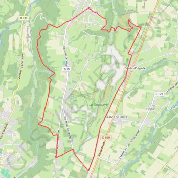 Itinéraire Circuit lande det Dehaure - Clarens, distance, dénivelé, altitude, carte, profil, trace GPS