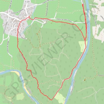 Itinéraire Cazernaux saint Gély, distance, dénivelé, altitude, carte, profil, trace GPS
