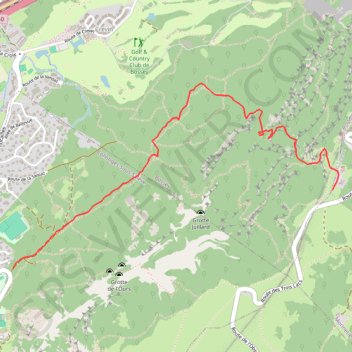 Itinéraire Grand Salève - Petite Gorge - T5, distance, dénivelé, altitude, carte, profil, trace GPS