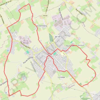 Itinéraire Chapelles et Censes de Linselles, distance, dénivelé, altitude, carte, profil, trace GPS