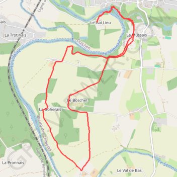 Itinéraire Le Gailieu - Le Bochet, distance, dénivelé, altitude, carte, profil, trace GPS