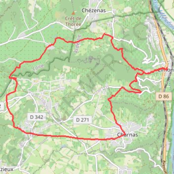 Itinéraire Limony (07), distance, dénivelé, altitude, carte, profil, trace GPS