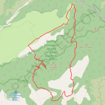 Itinéraire Le tour du Roc de la Vigne (34), distance, dénivelé, altitude, carte, profil, trace GPS