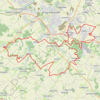 Itinéraire VTT 60km 2021, distance, dénivelé, altitude, carte, profil, trace GPS