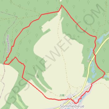 Itinéraire Haiemonbois - Sommedieue, distance, dénivelé, altitude, carte, profil, trace GPS