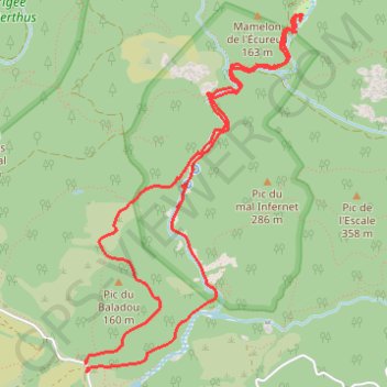 Itinéraire La lac de l'Écureuil par le ravin du Mal Infernet, distance, dénivelé, altitude, carte, profil, trace GPS