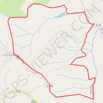 Itinéraire Boucle de Latrape, distance, dénivelé, altitude, carte, profil, trace GPS