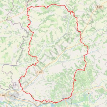 Itinéraire Quercy Pays de Serres, distance, dénivelé, altitude, carte, profil, trace GPS