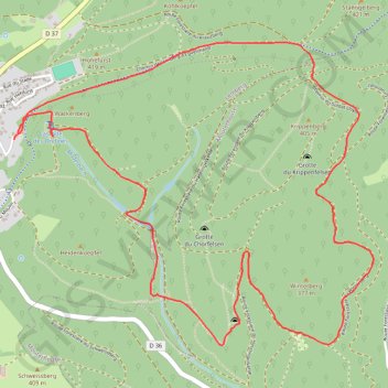 Itinéraire Autour de Lemberg, distance, dénivelé, altitude, carte, profil, trace GPS