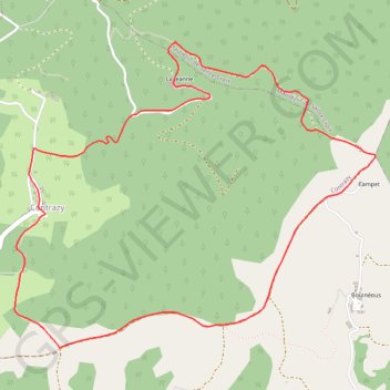 Itinéraire Sentier du Bout de la Forêt, distance, dénivelé, altitude, carte, profil, trace GPS