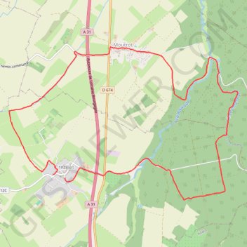 Itinéraire De Crézilles à la deuille du Chahalot, distance, dénivelé, altitude, carte, profil, trace GPS