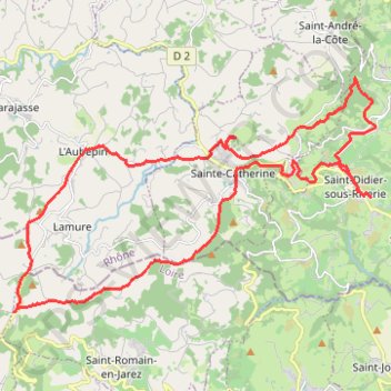 Itinéraire À Saint-Didier-sous-Riverie, distance, dénivelé, altitude, carte, profil, trace GPS