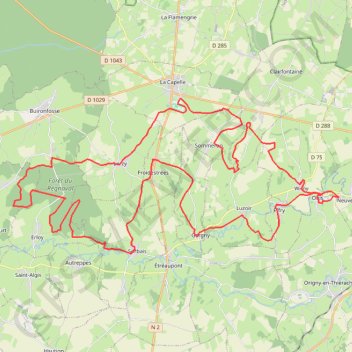 Itinéraire La Vétiflette, distance, dénivelé, altitude, carte, profil, trace GPS
