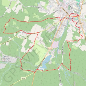 Itinéraire Casteljaloux, au pays des Cadets de Gascogne - Pays Val de Garonne - Gascogne, distance, dénivelé, altitude, carte, profil, trace GPS