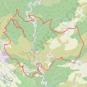 Itinéraire Un tour autour des tours - Les châteaux de Lastours, distance, dénivelé, altitude, carte, profil, trace GPS