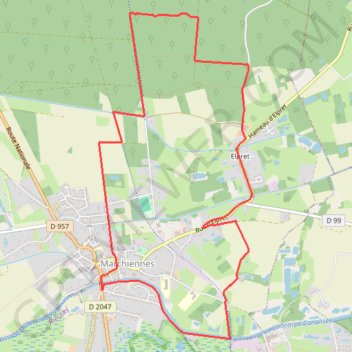 Itinéraire Circuit de l'Abbaye, distance, dénivelé, altitude, carte, profil, trace GPS