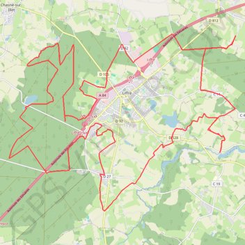 Itinéraire La Bouëxière vtt, distance, dénivelé, altitude, carte, profil, trace GPS