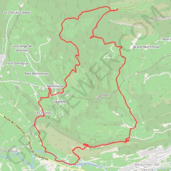 Itinéraire Beaumes de Venise, distance, dénivelé, altitude, carte, profil, trace GPS