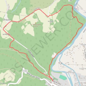 Itinéraire Bonnac, distance, dénivelé, altitude, carte, profil, trace GPS