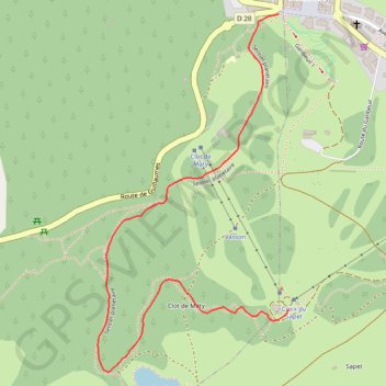 Itinéraire trace, distance, dénivelé, altitude, carte, profil, trace GPS