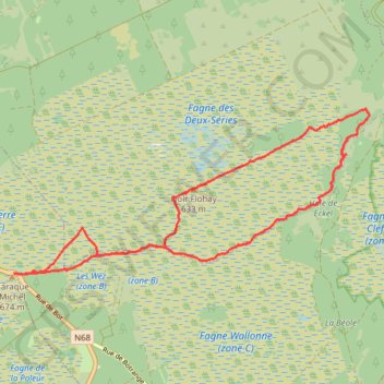 Itinéraire Le Noir Flohay, distance, dénivelé, altitude, carte, profil, trace GPS