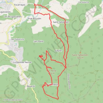 Itinéraire Plan de la Tour, distance, dénivelé, altitude, carte, profil, trace GPS