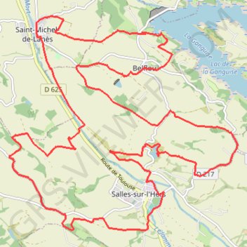 Itinéraire Circuit de Salles-sur-L'Hers, distance, dénivelé, altitude, carte, profil, trace GPS