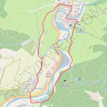 Itinéraire 57 - Le circuit des truites, distance, dénivelé, altitude, carte, profil, trace GPS