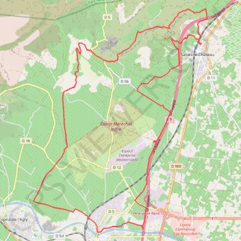 Itinéraire Salses-le-Château - Rivesaltes, distance, dénivelé, altitude, carte, profil, trace GPS