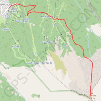 Itinéraire Le cambre d'ase, distance, dénivelé, altitude, carte, profil, trace GPS