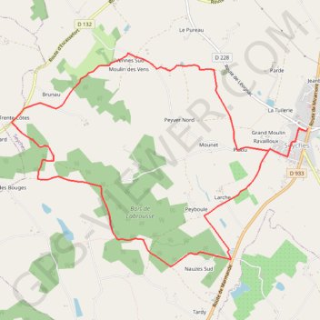 Itinéraire Seyches, un circuit dans les bois des Rivailles - Pays du Dropt, distance, dénivelé, altitude, carte, profil, trace GPS